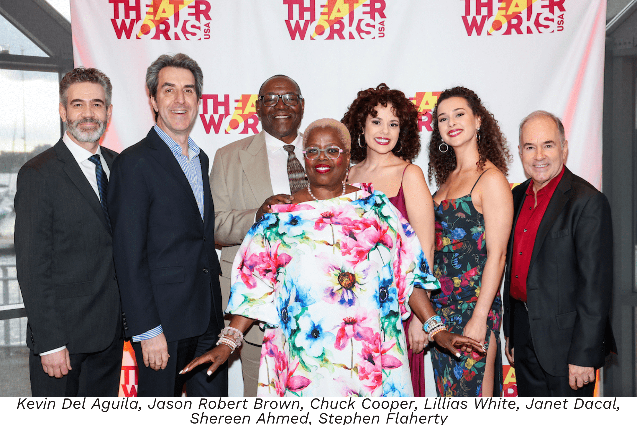 Kevin Del Aguila, Jason Robert Brown, Chuck Cooper, Lillias White, Janet Jacal, Shereen Ahmed, Stephen Flaherty